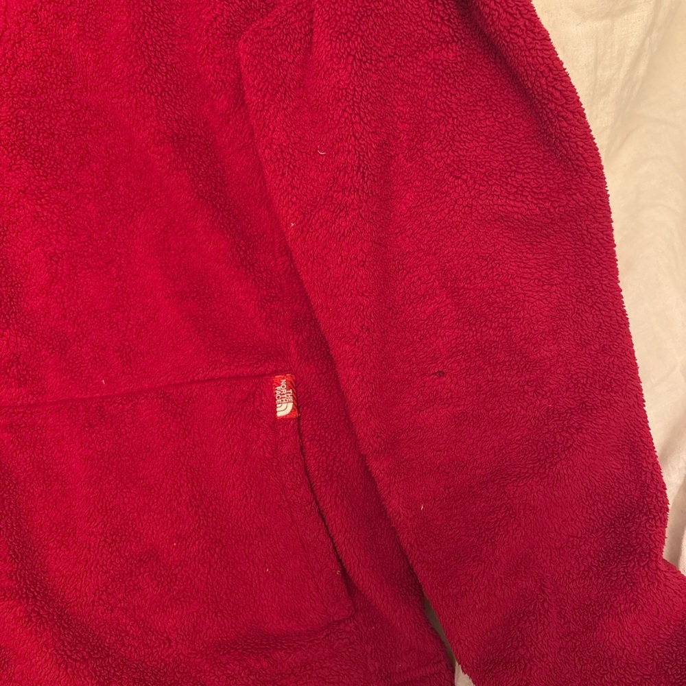 Red Quarter-zip north face fleece - Picture 3 of 3